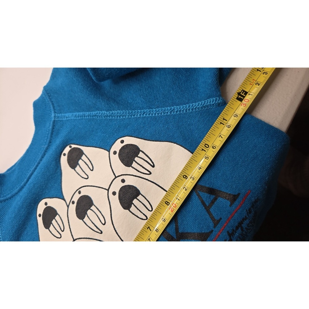 Vintage 1983 Alaska Walrus Sweatshirt Kids XS 2-4 USA Hanes Juneau Souvenir - Picture 6 of 8